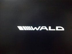 画像1: WALD ロゴステッカー ：縦30mm横340mm(2枚入り)