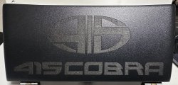 画像1: プリクラッシュセンサーカバー（ハイエース6型以降) 415COBRAロゴ　ブラックバージョン