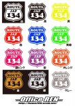 画像1: ROUTEシリーズ (2枚入り) 数字変更用